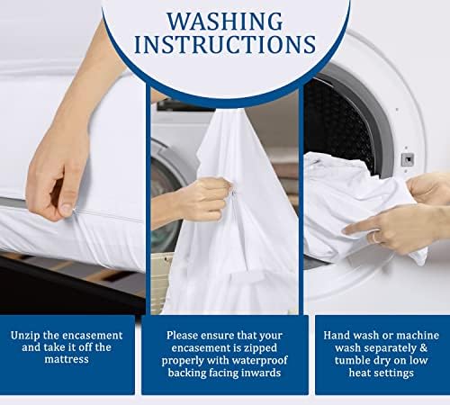 Utopia Bedding Zippered Mattress Encasement Queen - 100% Waterproof and Bed Bug - Image 5