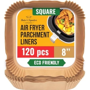 Air Fryer Liners, 120Pcs Disposable Air Fryer Parchment Paper Liners