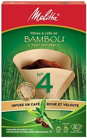 Melitta 625000 Bamboo Super Premium Coffee Filters, Green - 80 Count - Image 2
