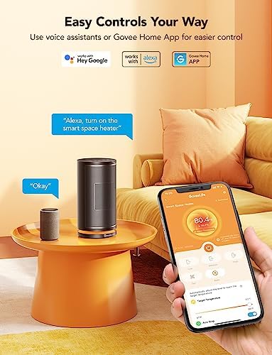 Govee Life Smart Space Heater, Electric Space Heater with Thermostat, Wi-Fi - Image 2
