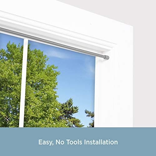 Kenney KN631/9 Spring Tension Curtain Rod, 28 to 48", Pewter - Image 5