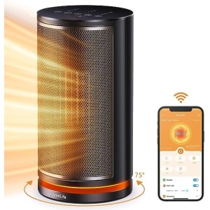 Govee Life Smart Space Heater, Electric Space Heater with Thermostat, Wi-Fi