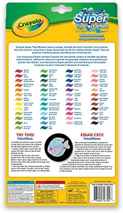 Crayola 50 Super Tips Washable Markers Arts & Crafts, 51 Count (Pack of 1) - Image 3
