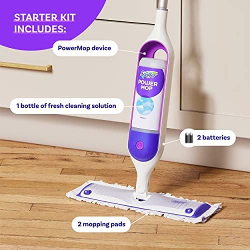 Swiffer PowerMop Multi-Surface Mop Kit for Floor Cleaning, Fresh Scent, Mopping - Image 7