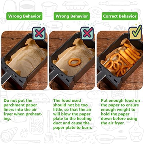 (125PCS) Air Fryer Liners, Air Fryer Disposable Paper Liner for Ninja Dual Air - Image 4