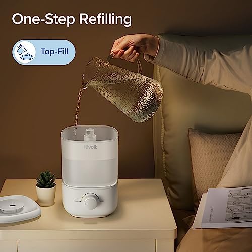 LEVOIT Humidifier for Bedroom, 2.5L Top Fill Cool Mist Air Humidifiers for Baby - Image 3