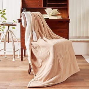 Heated Blanket-Electric Blanket,50"x60" Soft Heated Throw Blanket with 5 Heating