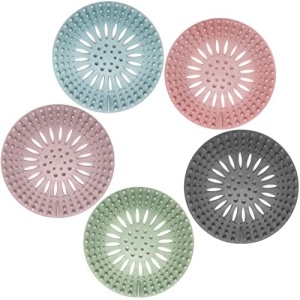 Hair Catcher Durable Silicone Hair Stopper Shower Drain Covers Easy to Install