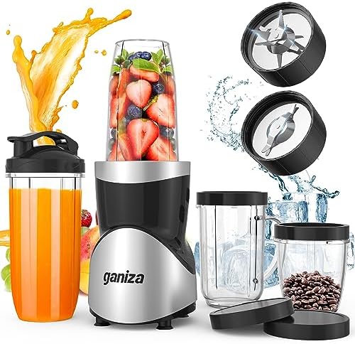 Smoothie Blender, Ganiza Blenders for Smoothies with 15-Piece Blender and