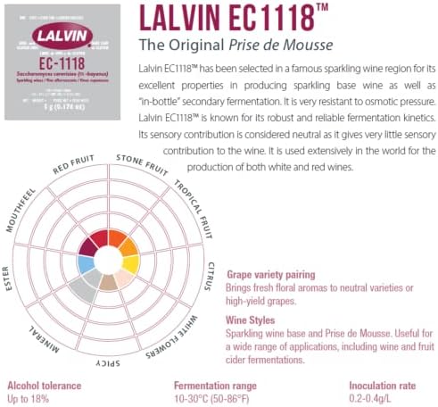 Lalvin EC-1118 Wine Yeast (10 Pack) - Champagne Yeast - Make Wine Cider Mead - Image 3