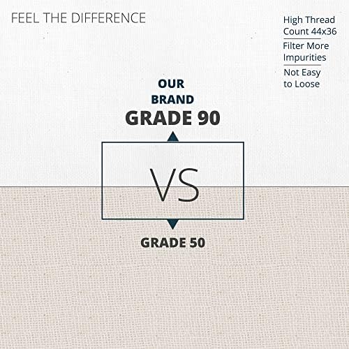 Sufaniq Cheesecloth Grade 90-Unbleached 100% Cotton Fabric Reusable Ultra Fine - Image 6