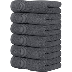 Utopia Towels 6 Piece Premium Hand Towels Set, (16 x 28 inches) 100% Ring Spun