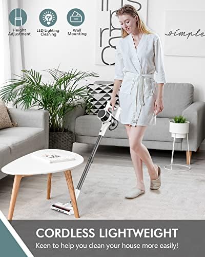 Fykee Cordless Vacuum Cleaner, 80,000 PRM Cordless Vacuum with Brushless Motor - Image 5