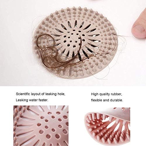 Hair Catcher Durable Silicone Hair Stopper Shower Drain Covers Easy to Install - Image 5