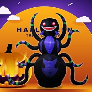VIKIMORA 10FT Halloween Decoration Inflatable Huge Ant Blow up with LED
