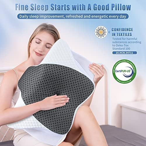 SAHEYER Cervical Pillow for Neck and Shoulder Pain Relief, Odorless Heated Neck - Image 7