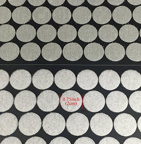 Vkey 1000pcs (500 Pair Sets) 3/4" Diameter Sticky Back Coins Hook & Loop Self - Image 4
